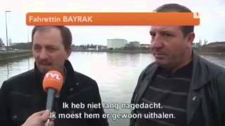 Helden redden man uit kanaal in Genk [upl. by Agostino]