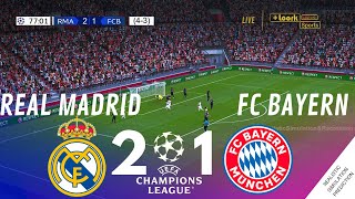 REAL MADRID 21 BAYERN MUNICH UEFA Champions League 2324  Match Highlights Video Game Simulation [upl. by Anaeda257]