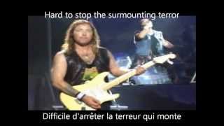 Iron Maiden  Hallowed Be Thy Name en live avec la traduction en français [upl. by Ernestine46]