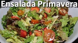 Como Hacer Ensalada Primavera  Ensaladas Con Tomate Cherry [upl. by Nitnilc]