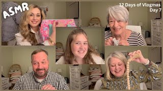 Family tries ASMR  12 Days of VLOGMAS Day 7 [upl. by Oicafinob349]