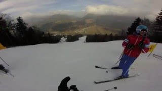 Skijanje Kranjska Gora staza Podkoren [upl. by Aksoyn309]