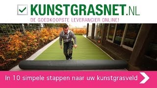 Hoe moet je kunstgras aanleggen Uitleg in 10 simpele stappen  door Kunstgrasnetnl [upl. by Egbert570]