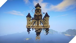 Floating Wizard Castle  Minecraft Build Timelapse [upl. by Juna]