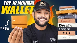 Top 10 Minimal WALLETS for Men UNDER 500 ON AMAZON 🔥 Wallet Haul Review 2024  ONE CHANCE [upl. by Onaivlis]