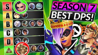 NEW SEASON 7 TIER LIST  BEST and WORST DPS HEROES to RANK UP  Overwatch 2 Meta Guide [upl. by Ettelrats201]