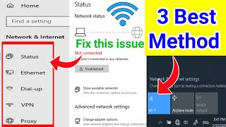 Fix WiFi not showing in windows 10 taskbar  3 Best Methods  WiFi Problem solve  Tips and Tricks [upl. by Elaweda265]