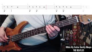 While My Guitar Gently Weeps by The Beatles  Bass Cover with Tabs PlayAlong [upl. by Faye76]