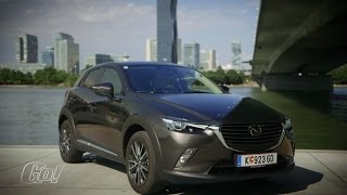 Hoher Kompakter oder MiniSUV  Mazda CX3  der Test [upl. by Annayak]