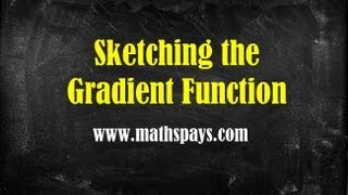 Sketching the Gradient Function [upl. by Corbie]