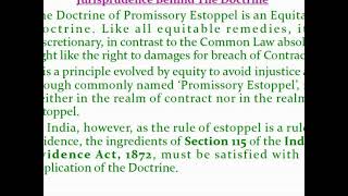 Promissory Estoppel 1  Administrative Law [upl. by Almallah]