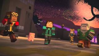 Minecraft Story Mode Wither Storm Battle [upl. by Rambow]