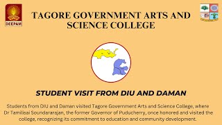 Students from DIU and Daman visited Tagore Government Arts and Science College Deepam news [upl. by Connor335]