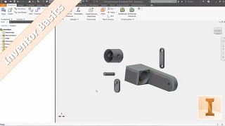 Inventor 101 Placing and Orienting Parts in an Assembly [upl. by Ateuqal138]