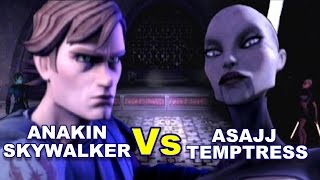 Lightsaber Duels  Anakin vs Asajj Ventress [upl. by Werdnaed]