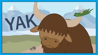 Yak Song  Fun Animal Song For Kids │ Smiley Rhymes [upl. by Horter]