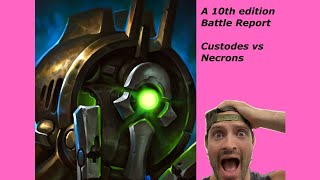 Necrons vs Custodes Warhammer 40K 10th edition battle report [upl. by Anailli]