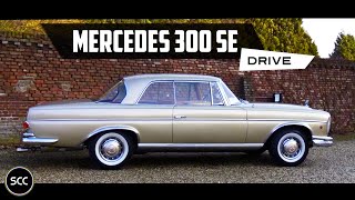 MERCEDES 300 SE  300SE Coupé Automatic 1966  Driving in top gear  Engine sound  SCC TV [upl. by Phillada]