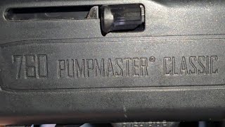 shooting crosman 760 pumpmaster 6 times at target [upl. by Elston]