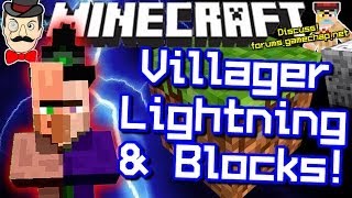 Minecraft VILLAGER LIGHTNING amp New Blocks in 18 [upl. by Refannej]