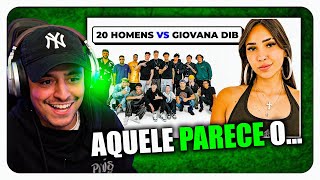 CORINGA REAGINDO A 20 HOMENS VS GIOVANA DIB [upl. by Gabbey]