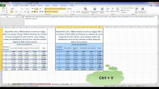 Tableaux des distributions conditionnelles et marginales sous Excel 2010 ou Excel 2007 [upl. by Bowra402]