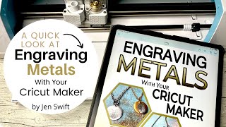 Engraving Metals with a Cricut Maker Book Quick Preview [upl. by Moberg]