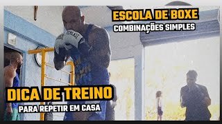 Treino de Boxe na Academia VGD em Londrina  Combinações Simples para Reproduzir em Casa [upl. by Eniladam453]