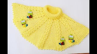 Crochet poncho layer for boy or girl very easy and fast [upl. by Dylana]