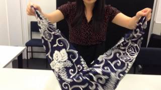 How to make a Furoshiki handbag [upl. by Yaron]