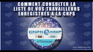 LePoussecom  COMMENT CONSULTER LA LISTE DES TRAVAILLEURS DUNE ENTREPRISE A LA CNPS AU CAMEROUN [upl. by Sivrad]