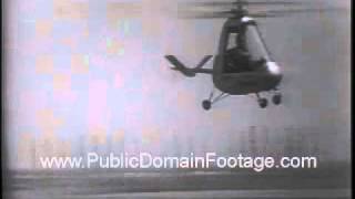 One Man Helicopter Jet Jeep Invention Newsreel PublicDomainFootagecom [upl. by Anglim]