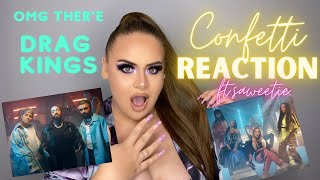 Little Mix  Confetti ft Saweetie MUSIC VIDEO Reaction Elise Wheeler [upl. by Nosreffej]