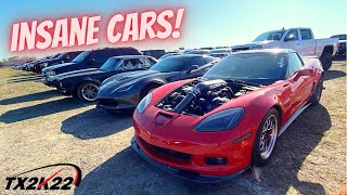 TX2K22 Spectator Parking Is STACKED With INSANE Cars [upl. by Grider608]