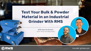 Test Your Bulk amp Powder Material in an Industrial Grinder With RMS [upl. by Ebbie]