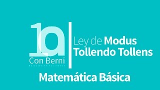 Leyes de inferencia I Demostración de 9 Ley de modus tollendo tollens [upl. by Ehcnalb]