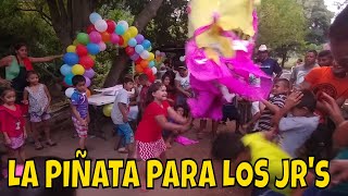 La piñata y refrigerio para todos los Jrs y la cumpleañera Cumpleaños de Raquelita Parte 5 [upl. by Friedly]