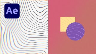 After Effects Wavy Line Background amp Texture Tutorial [upl. by Nnazus]