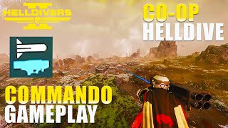 Helldivers 2  Trying Out The Commando Against The Bugs Coop Helldive No Commentary All Clear [upl. by Releyks]