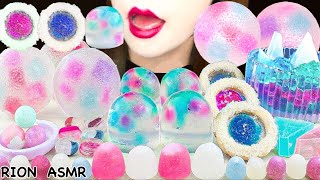 【ASMR】KANTEN JELLYGLASS COOKIECOLORFUL JELLYKOHAKUTOLIQUEUR CANDY MUKBANG 먹방 EATING SOUNDS [upl. by Yrro]