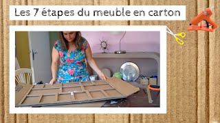 COMMENT FAIRE VOTRE MEUBLE EN CARTON [upl. by Nyram]