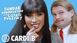 CARDI B Sundae Conversation with Caleb Pressley [upl. by Enrobso]