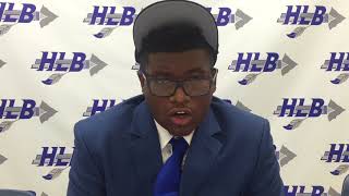 HLB football player Titus Boone signs with junior college [upl. by Dlnaod]