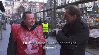 Luc Haekens nationale staking [upl. by Anaik]