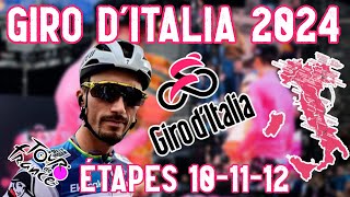 GIRO DITALIA 2024 sur Tour de France 2023  Etapes 101112 [upl. by Auod]