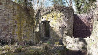 Die Ruine der Burg Vlotho bei Herford NordrheinWestfalen [upl. by Elleb113]