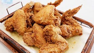 Southern Fried Chicken Wings  How To Make Crispy Fried Chicken  So Easy [upl. by Ecyob]