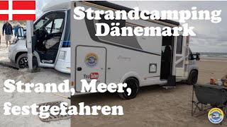 Dänemark  Strand Meer und einer fährt sich fest  Vejers Strand [upl. by Vasilis917]