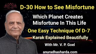 D30 How to see misfortune  D7 technique  Karak explanation  Househouse lord difference [upl. by Asha]