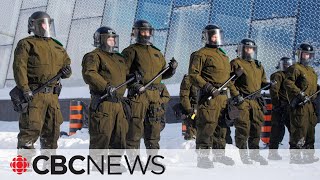 Police close in on remaining Ottawa protesters  CBC News special [upl. by Akvir]